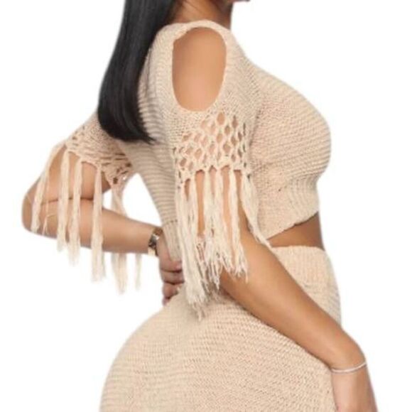 FASHION NOVA CREAM CROCHET CROP TOP SZ.2X NWT - Picture 2 of 8